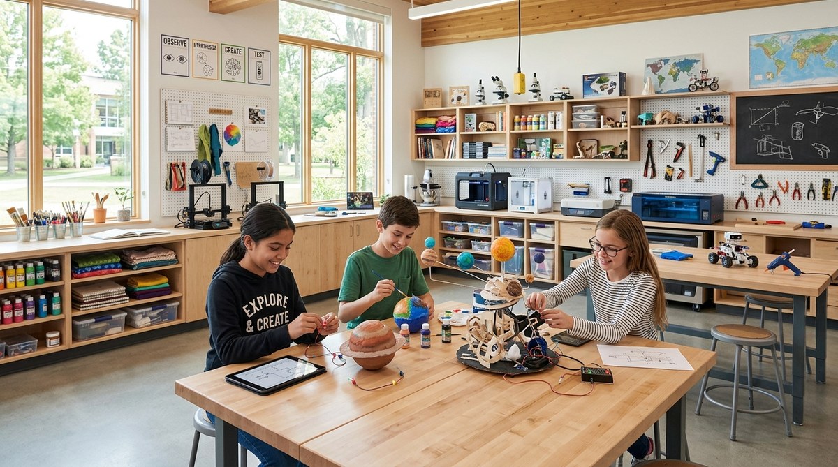 Design a School Makerspace That Blends Art, Science, and Inquiry