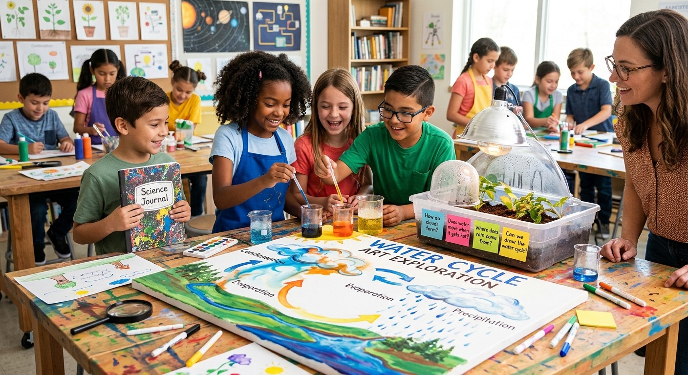 Running Art-Integrated Science Lessons Built Around Student Questions