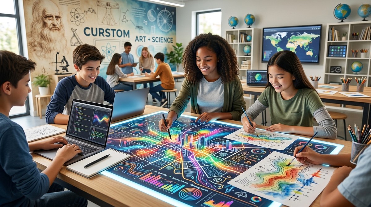 Map the Invisible: How Cartography Fuses Data Science and Visual Art in the Classroom